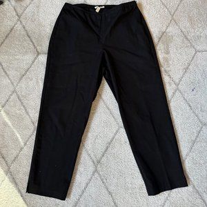 Eileen Fisher Black Cropped Pants Sz Petite Medium